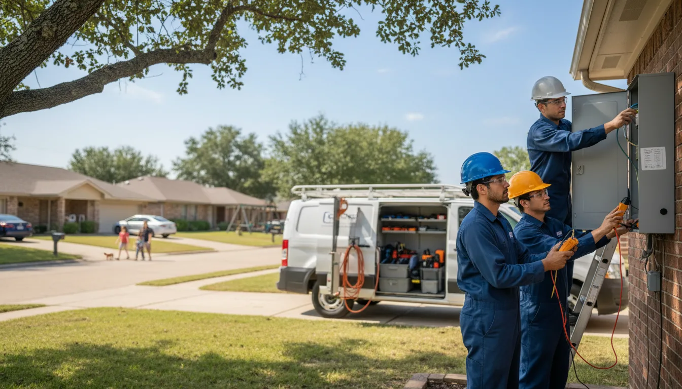 Certified electrician providing emergency electrical services in Jarales, NM
